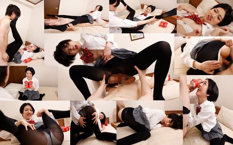 オナホ使ってみたい！だから君のオチ〇チン出してみせてよ！僕の勃起チ〇ポ見て、マ〇コも濡れちゃった女の子！ 水谷梨明日