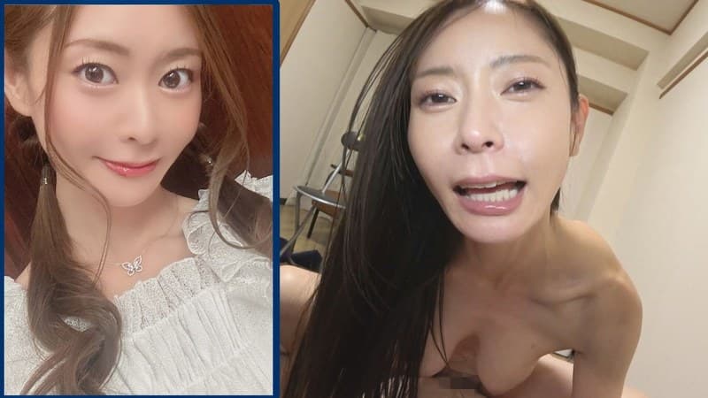 葵百合香 エロい彼女と普通の彼女を見比べながらオナニーしようっと