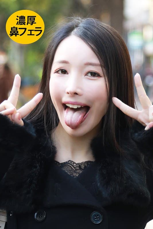 言葉責めソフトSの三白眼ドエロ姉さんがM男に濃厚鼻フェラ